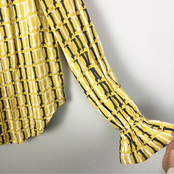 ANTHROPOLOGIE | MAEVE Fredericka Dachshund Novelty Button Top Women’s Size 0 - Picture 6 of 12